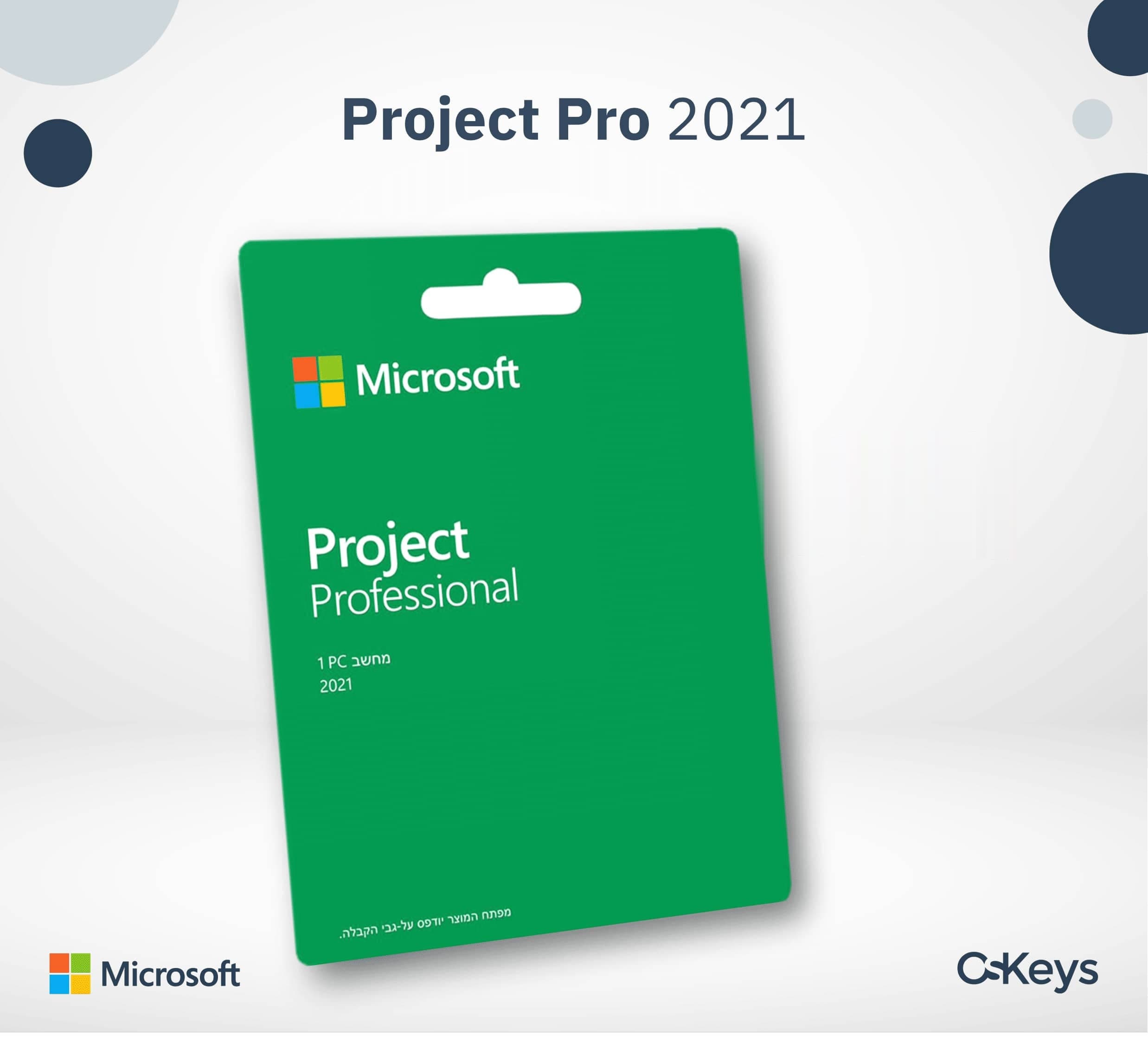 Project Professional 2021 | פרוג'קט פרו 2021